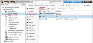 Utilize the device passthrough option for an LXC container within Proxmox Virtual Environment (VE).